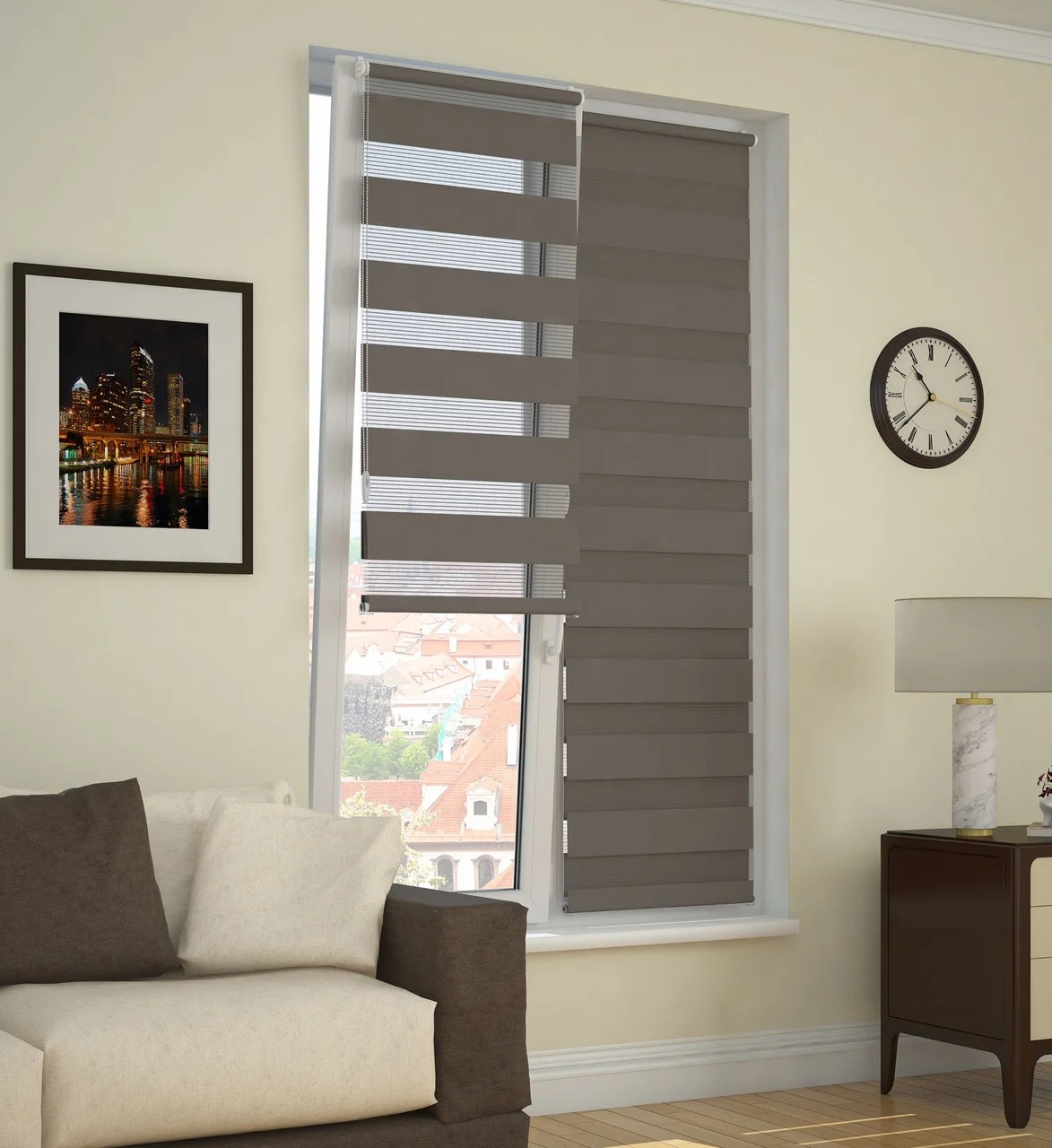 Роллета день/ночь КАНЗАС УЮТ 50*160 Натуральный