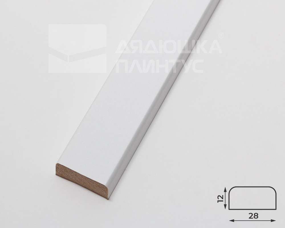 Профиль МДФ ACUPAN PSF 61.08.25401.91 12х25х2760 мм Белый под покраску