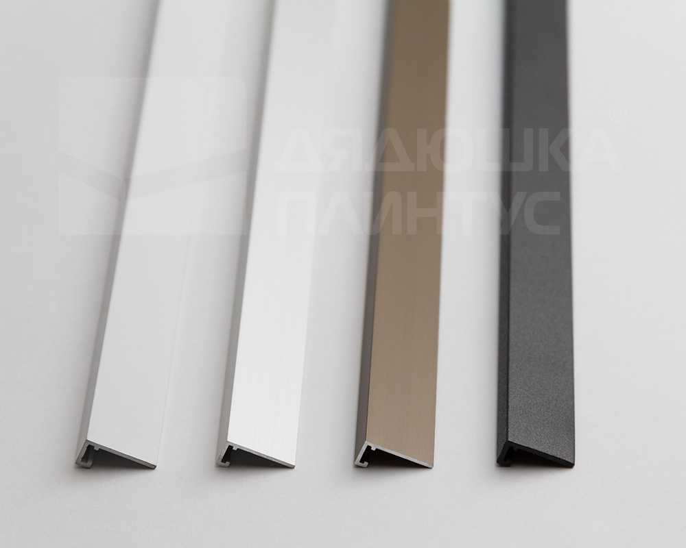 Микроплинтус AL16X5-01 16х6х2000мм Серебро матовое