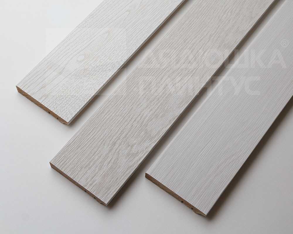 Плинтус МДФ Волшебная палочка. Гарден .228 Дуб Слоновая кость