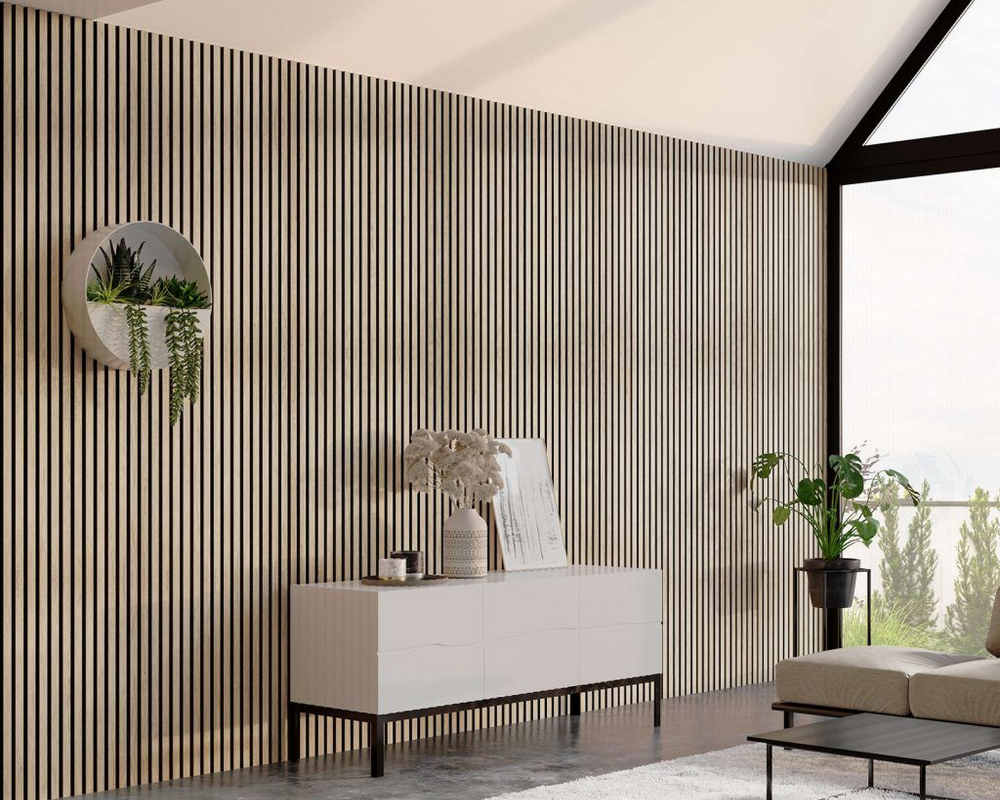 Панель МДФ ACUPAN 61.08.122502.92 рейки 12х122х2760 мм Орех светлый