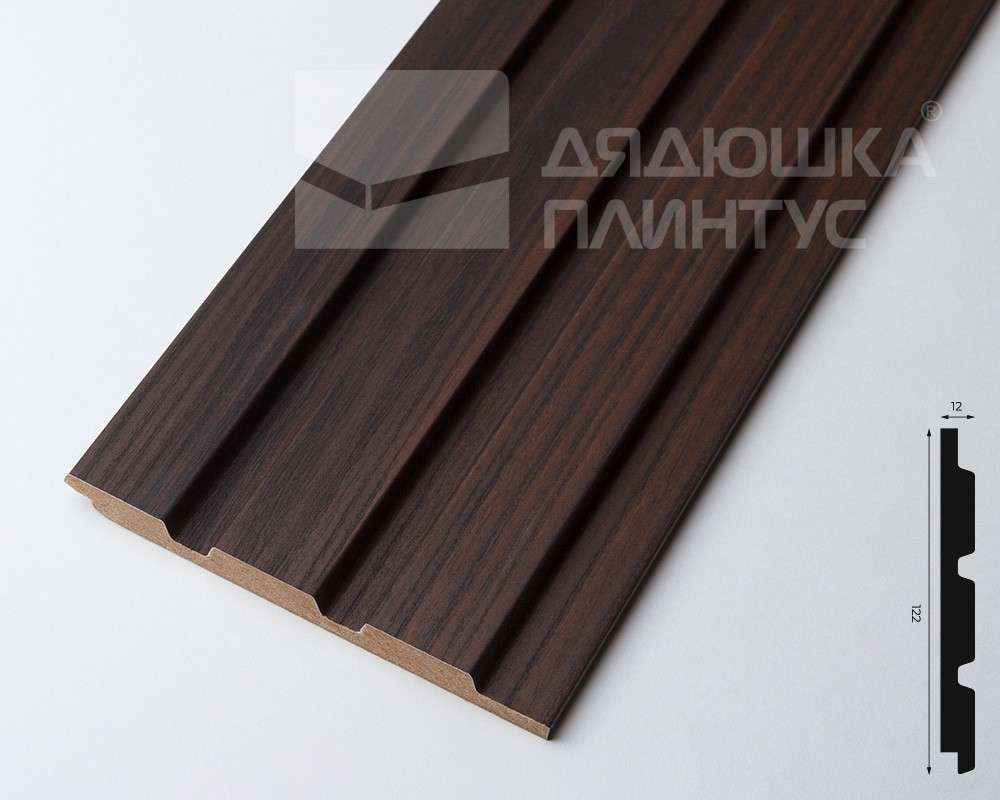 Панель МДФ ACUPAN 61.08.122502.94 рейки 12х122х2760 мм Эльм коричневый