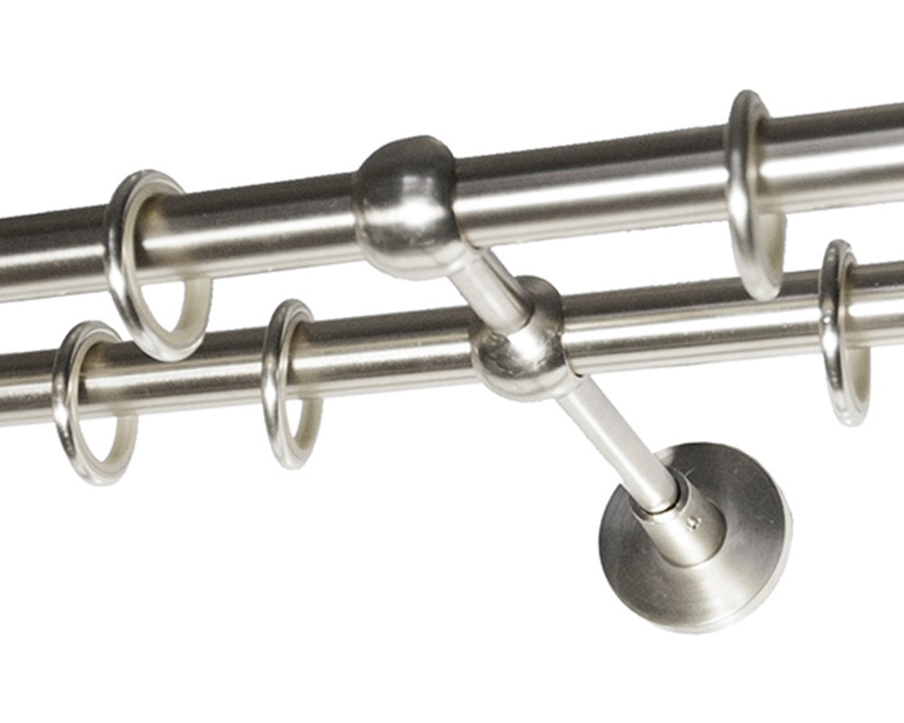 Карниз двухрядный кованый УЮТ d16мм 2,4м Сталь