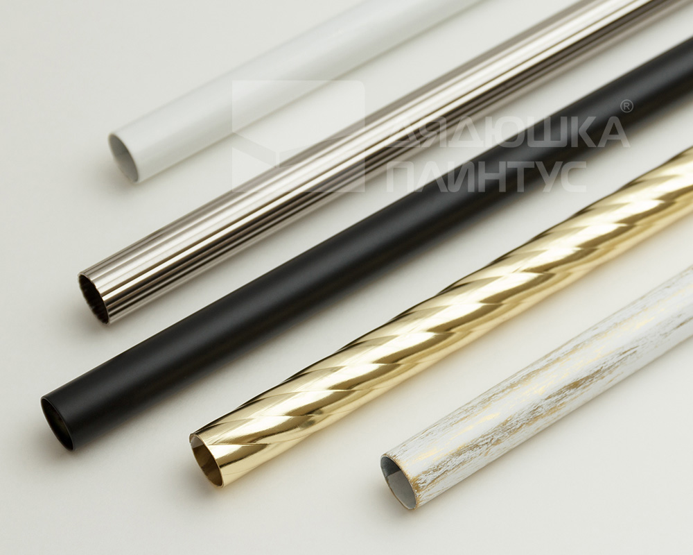 Карниз двухрядный кованый УЮТ d25мм 3,2м Белый