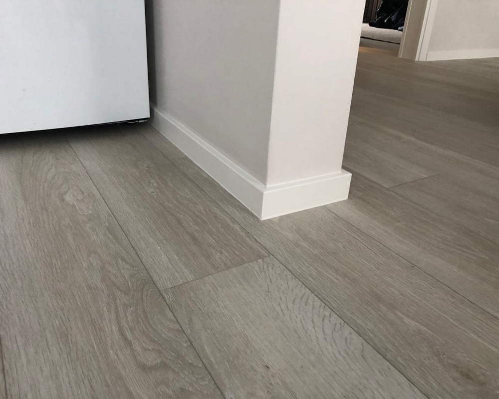 Плинтус ХДФ Dollken Cubu Flex Life 80мм х 2,5 м 1013 Белый