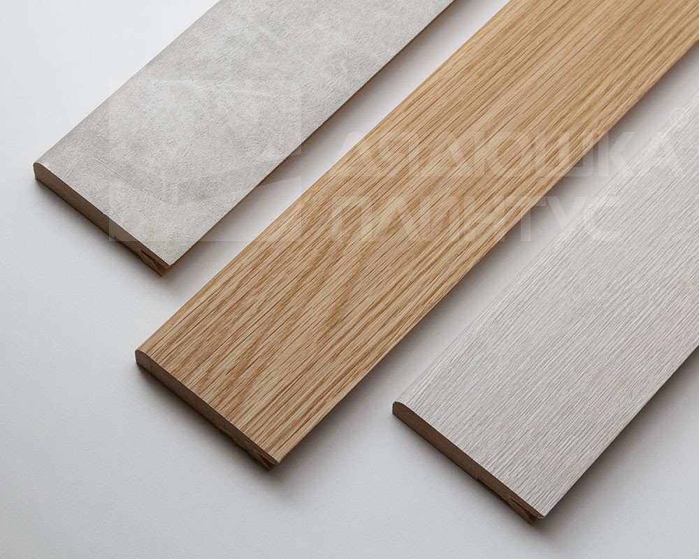 Плинтус МДФ Лука Пл 100-1МДФ.2700.Point line 24017 Дуб серф серый