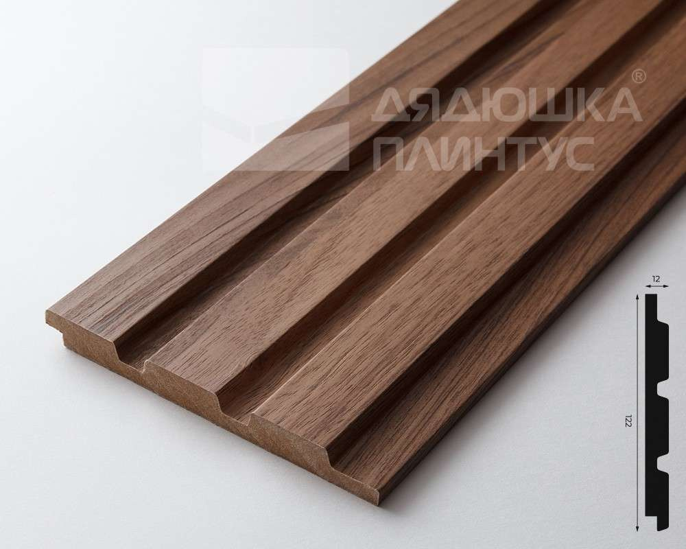 Панель МДФ ACUPAN 61.08.122502.92 рейки 12х122х2760 мм Орех светлый